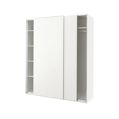 PAX / HASVIK Armari, blanc/blanc, 200x66x236 cm