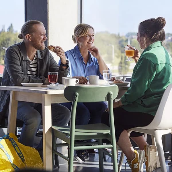 People sitting in IKEA restaurant