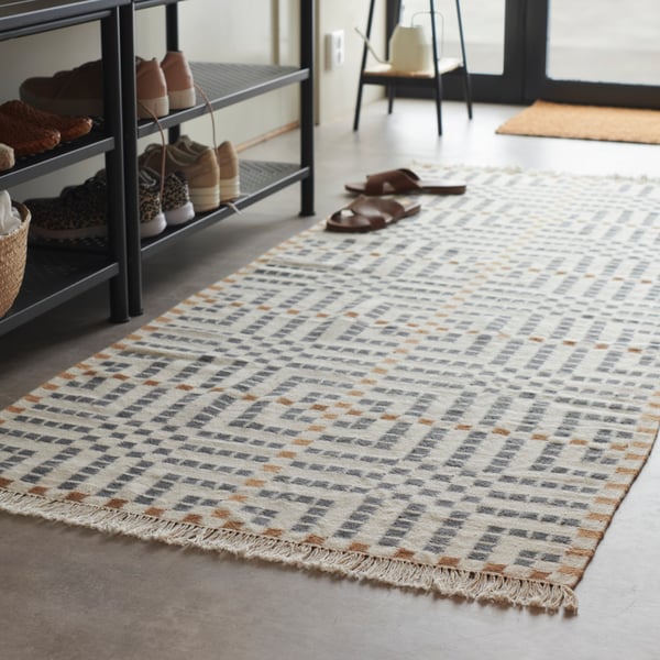 A handmade/multicolour VAMDRUP rug, flatwoven