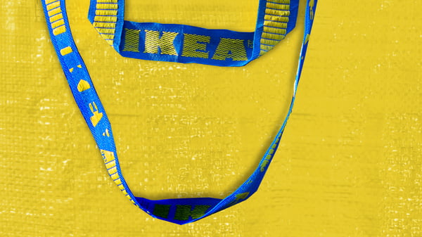 Yellow IKEA bag